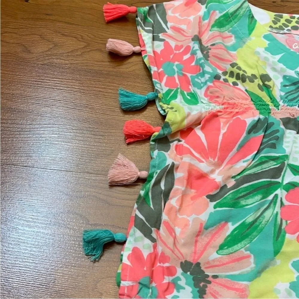 Cat & Jack tassel swimsuit coverup size 6/6X